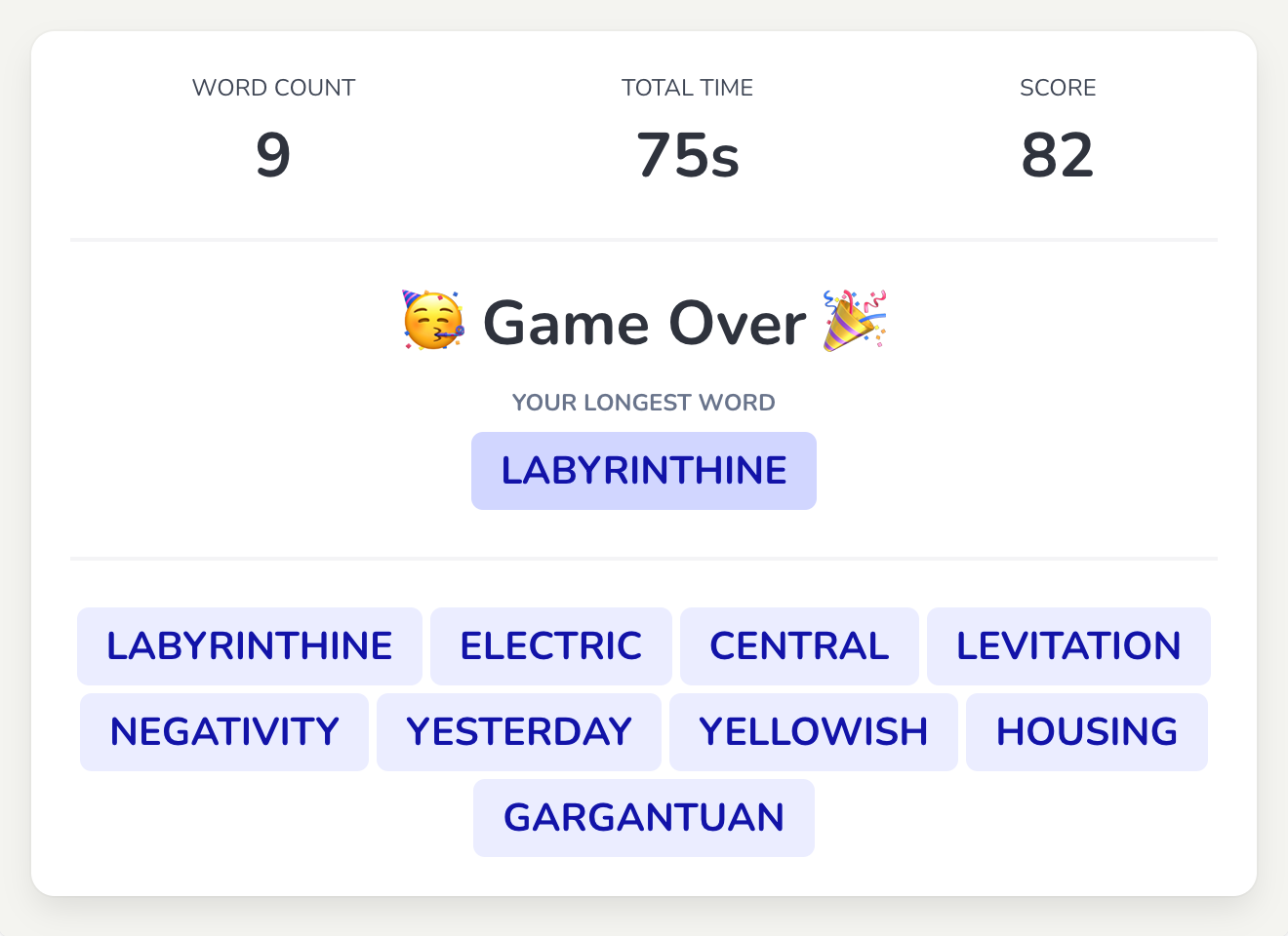 How to play the Word Chain Game